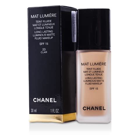 chanel mat lumiere foundation ingredients|CHANEL Mat Lumiere Long Lasting Luminous Matte Fluid .